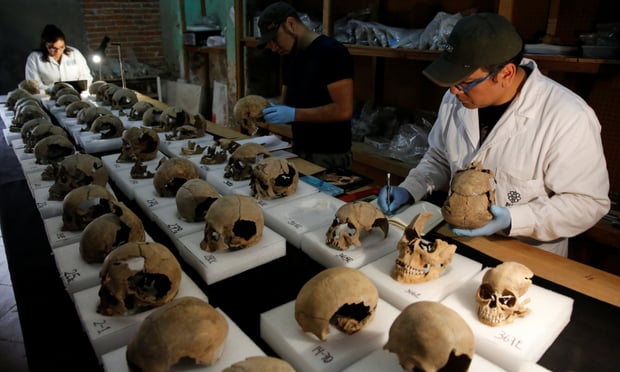 کشف برجی از جمجمه انسان‌ها در مکزیک