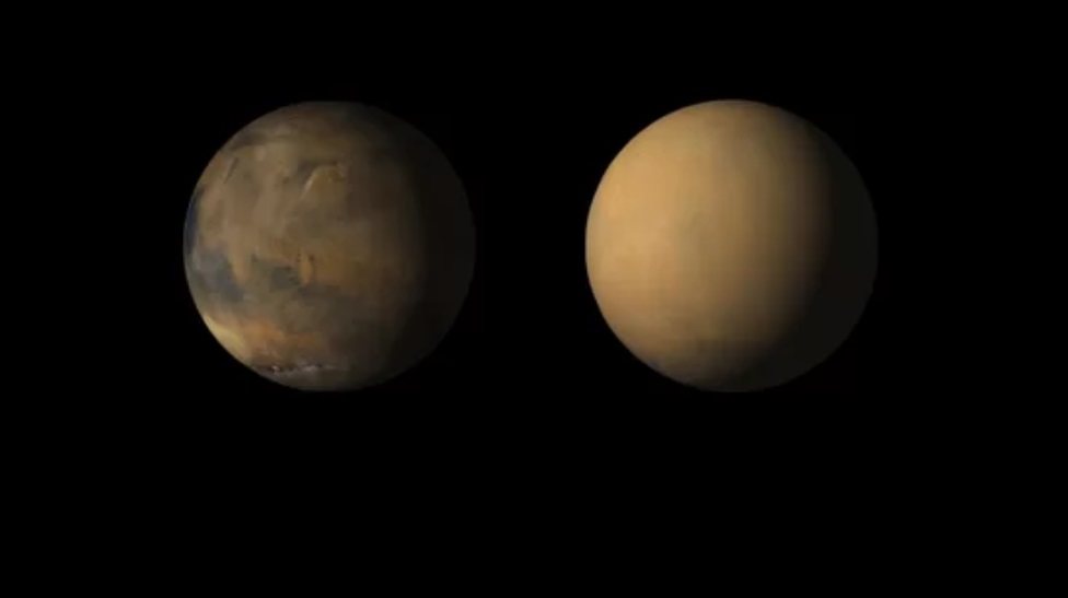 طوفان سراسری در مریخ چهره این سیاره را تغییر داد