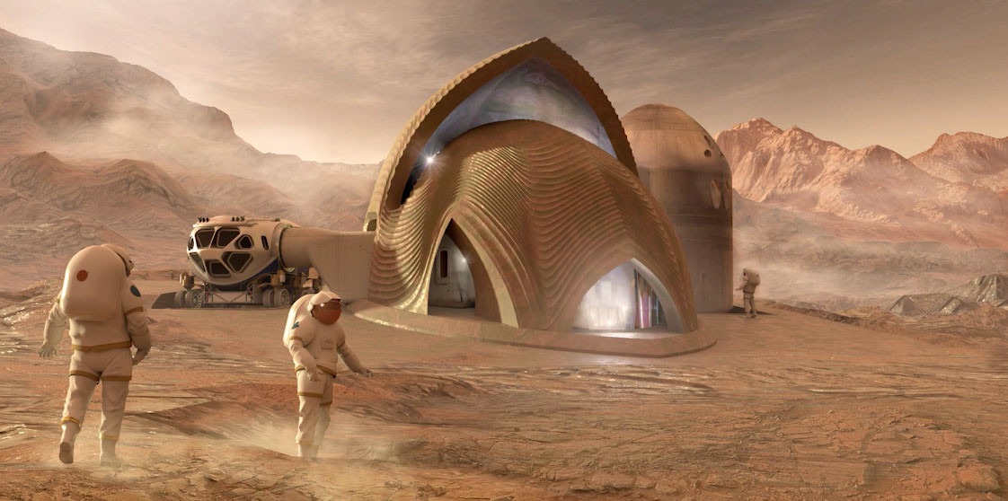 سکونتگاه چاپ ۳ بعدی برای زندگی در مریخ