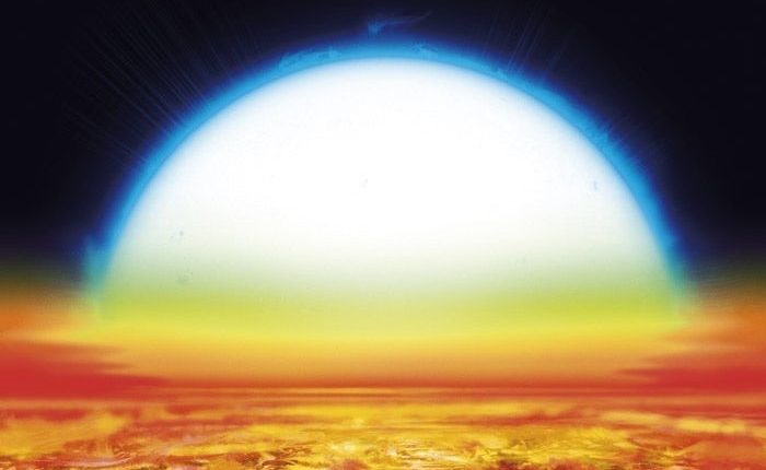 سیاره‌ داغی که آهن و تیتانیوم در اتمسفر آن بخار می‌شوند