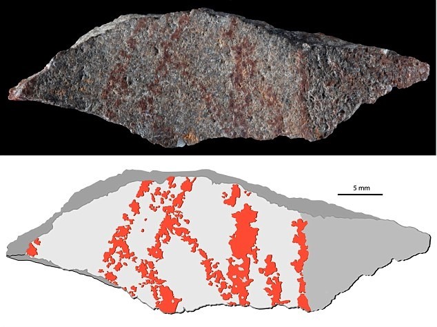 کشف سنگ نقاشی شده مربوط به ۷۳ هزار سال قبل