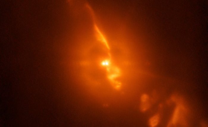 تصویر برخورد 2 ستاره به همدیگر