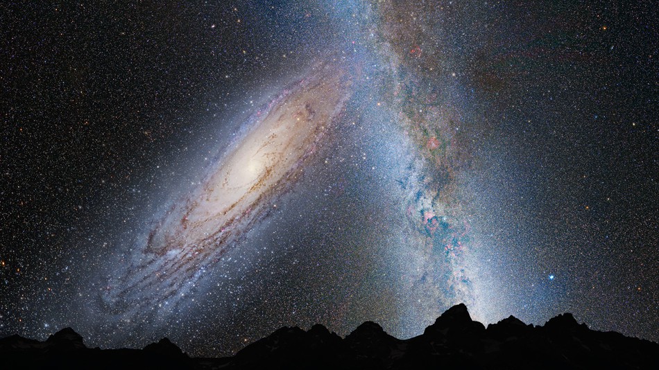 کهکشان راه شیری و آندرومدا 4.5 میلیارد سال دیگر بهم برخورد خواهند کرد
