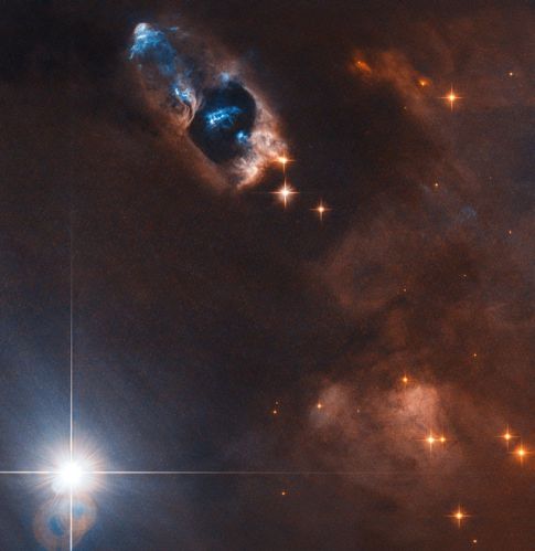ثبت تصاویری از دور شدن گازها از ستاره تازه متولد شده