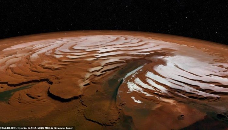 کشف مقدار زیادی آب یخ زده در مریخ