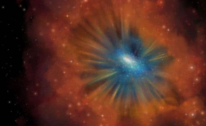 کهکشانها هنگام مرگ اینگونه بنظر می رسند