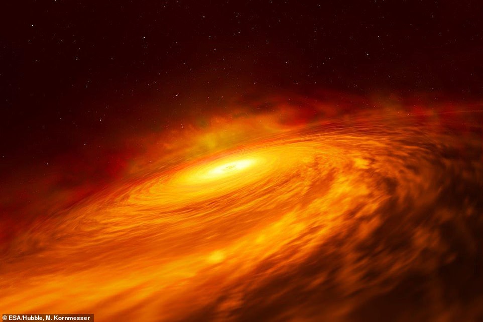 کشف سیاهچاله مرموز توسط هابل
