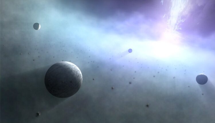 وجود سیارات بزرگ در اطراف سیاهچاله