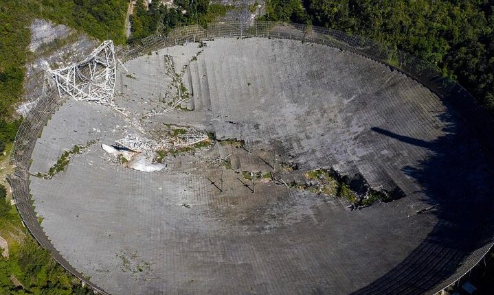 خداحافظی با تلسکوپ رصدخانه آرسیبو