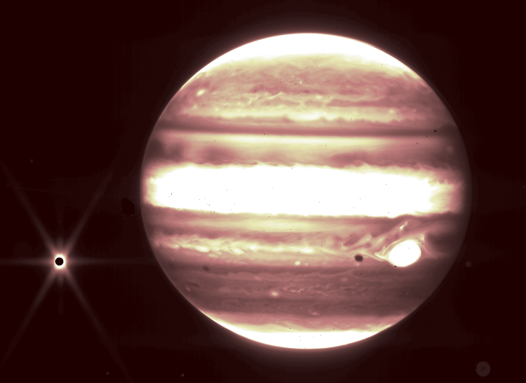 تصویر تلسکوپ جیمز وب از سیاره مشتری