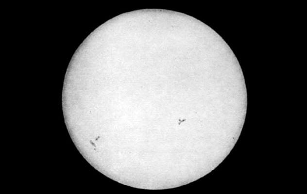 اولین تصویر ثبت شده از خورشید